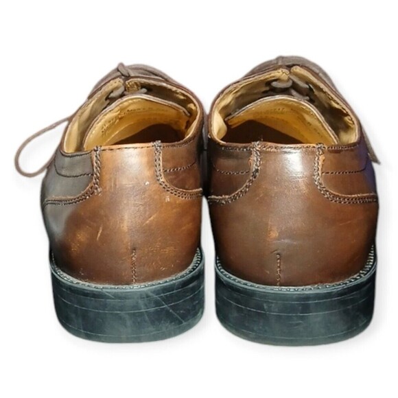 Dockers Premium Brown Leather Dress Shoes Men’s Size 8.5M - Picture 4 of 8